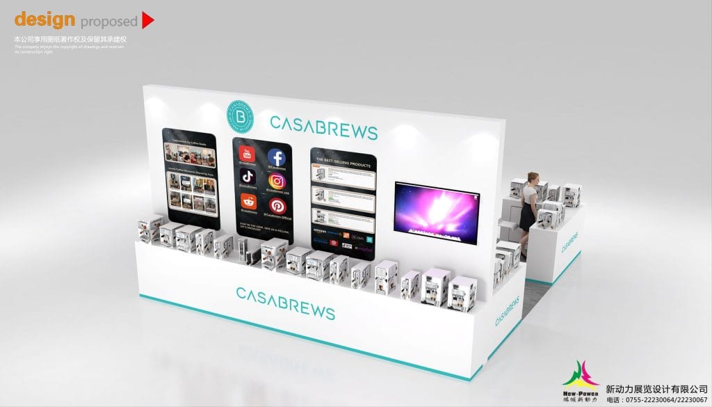 The Inspired Home Show Casabrews Booth rendering back view