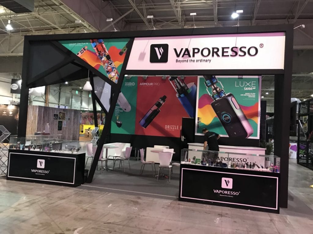 Vapexpo Paris VAPORESSO Booth front
