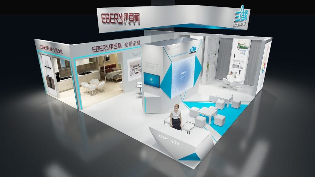 Germany Cologne Furniture Fair EBERY Booth rendering top-view