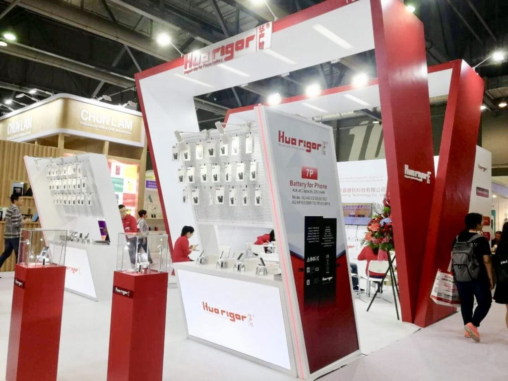 Hong Kong Electronics Fair Hua Rigor Booth right