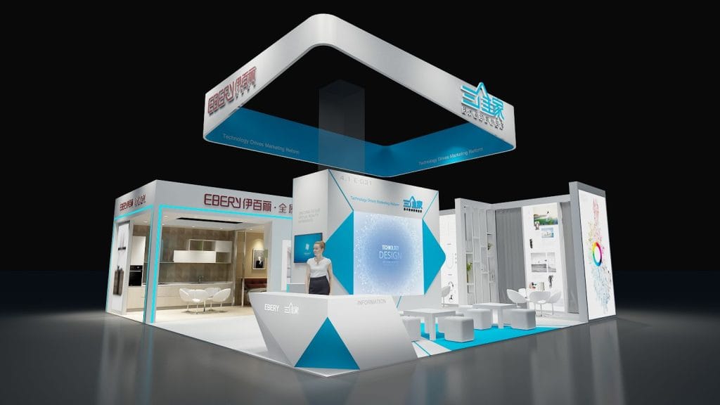 Germany Cologne Furniture Fair EBERY Booth rendering front