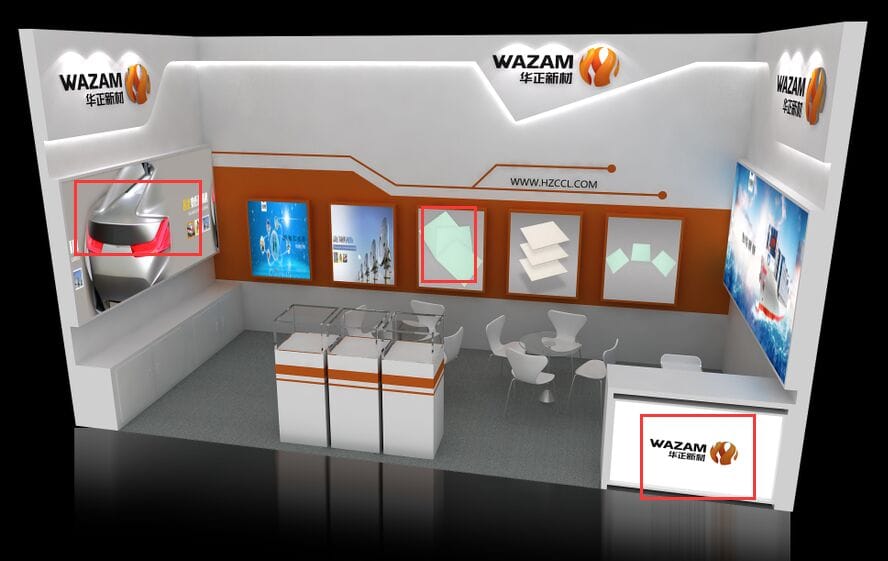 European Microwave Week (EuMW) Wazam booth rendering