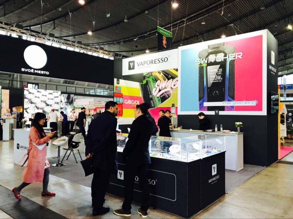 The Hall of Vape Expo Vaporesso Booth right-view
