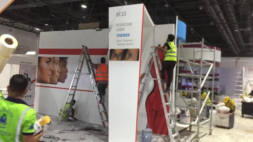 Beautyworld Middle East GIGAA Laser booth on-site
