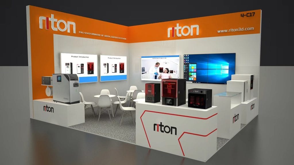 IDEX Istanbul International Dental Equipment and Materials Exhibition Riton Booth rendering