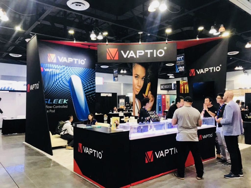 CES VAPTIO Booth front