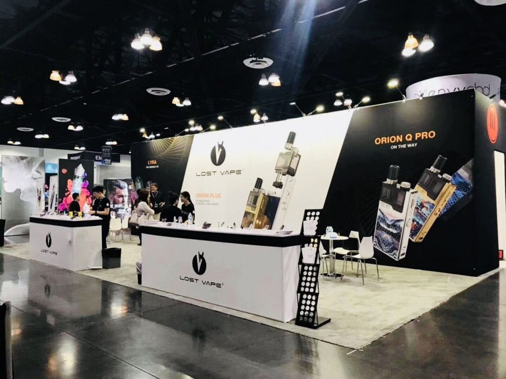 CES Lost Vape Booth front