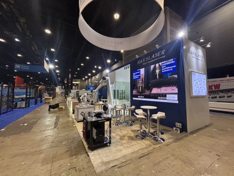 FABTECH Expo Han’s Laser Booth right-view live