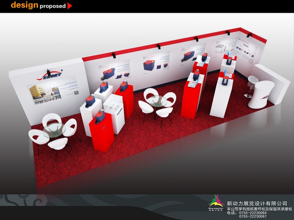 NPE The Plastics Show Eaory Booth rendering top-view
