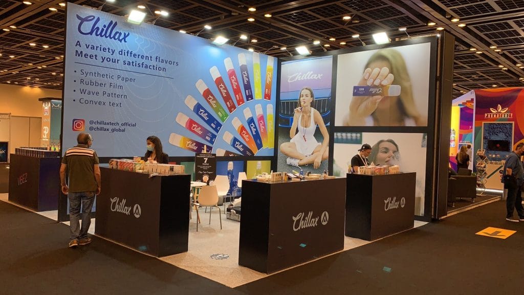 Vape and Electronic Cigarette Trade Expo Chillax Booth