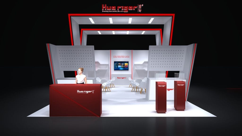 Hong Kong Electronics Fair Hua Rigor Booth rendering front