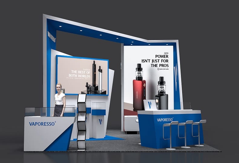 Vaper Expo UK Vaporesso Booth rendering