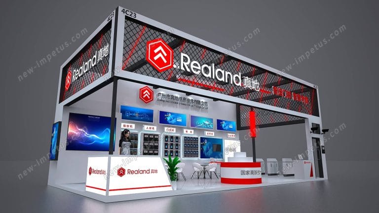 REALAND BOOTH RENDERING LEFT VIEW