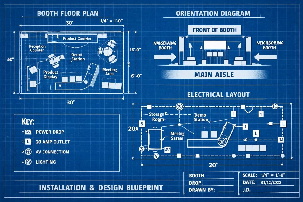 Blueprint for installation and dismantle team