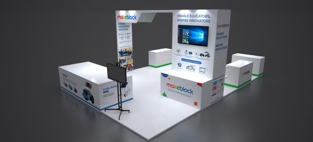 Digital trade show booth,Booth with LED lighting,white booth,Custom trade show booth design, Technology industry booth,modern booth.