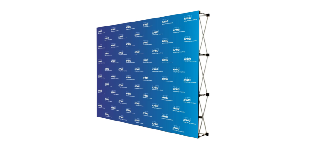 Pop-up banner,blue banner