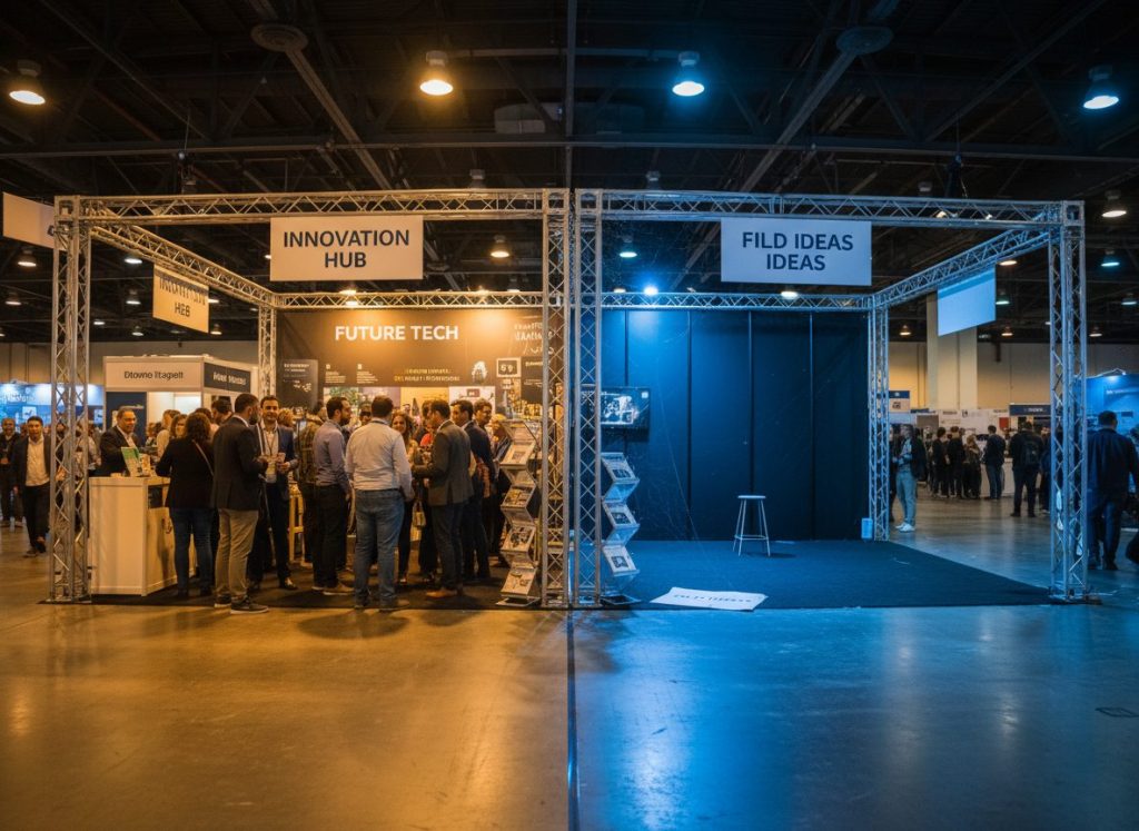 exhibition stand]